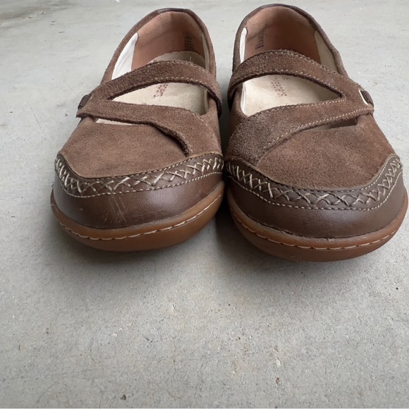 Timberland Earthkeeper Mary Jane Flat Shoe Brown Suede Size 7.5  Excellent - Picture 13 of 15